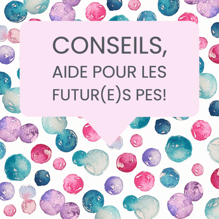 conseils futur PES