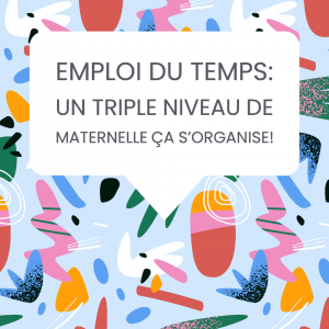 emploi temps maternelle