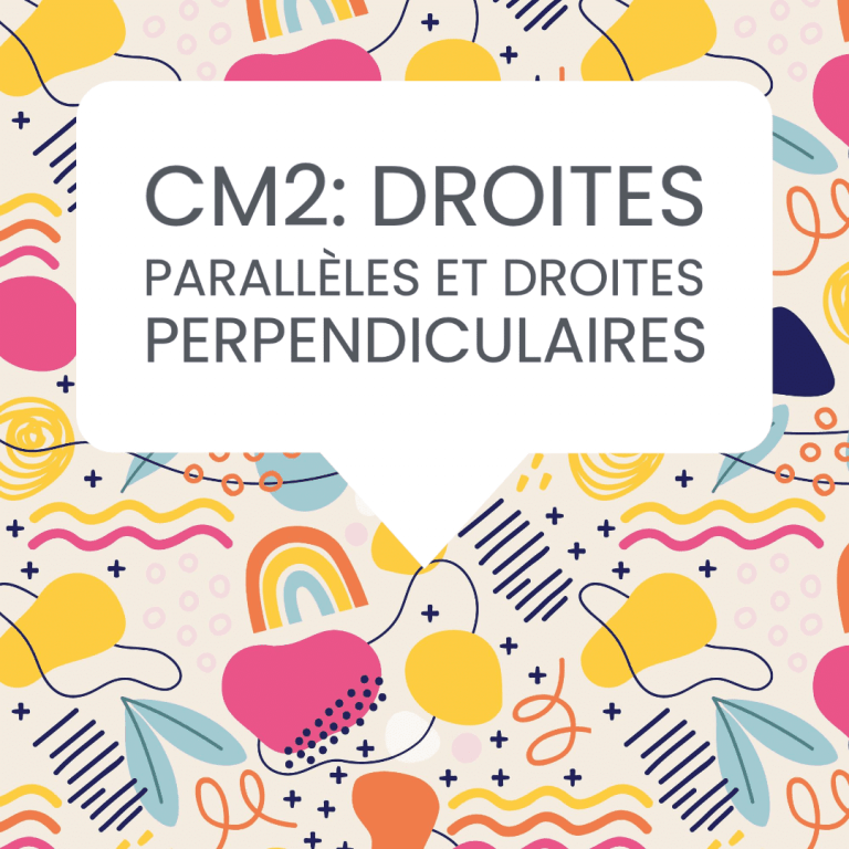 CM2 droites parallèles perpendiculaires