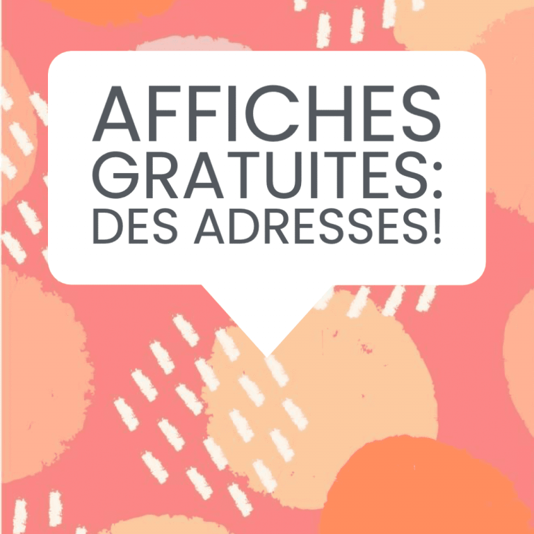 affiches gratuites adresses