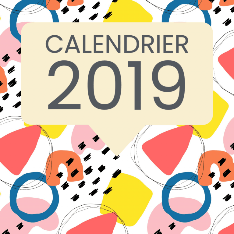 calendrier 2019