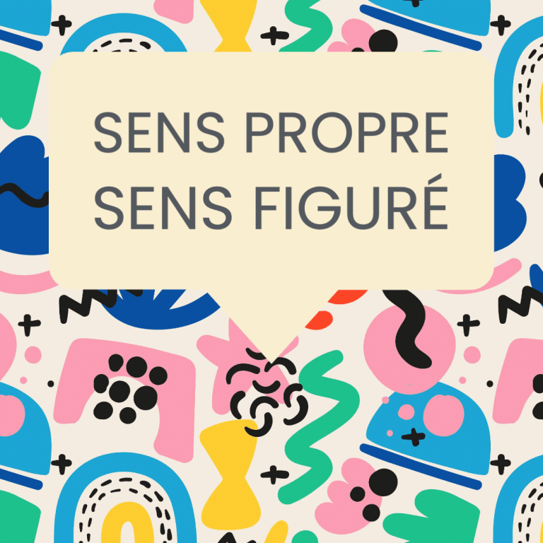 sens propre sens figuré