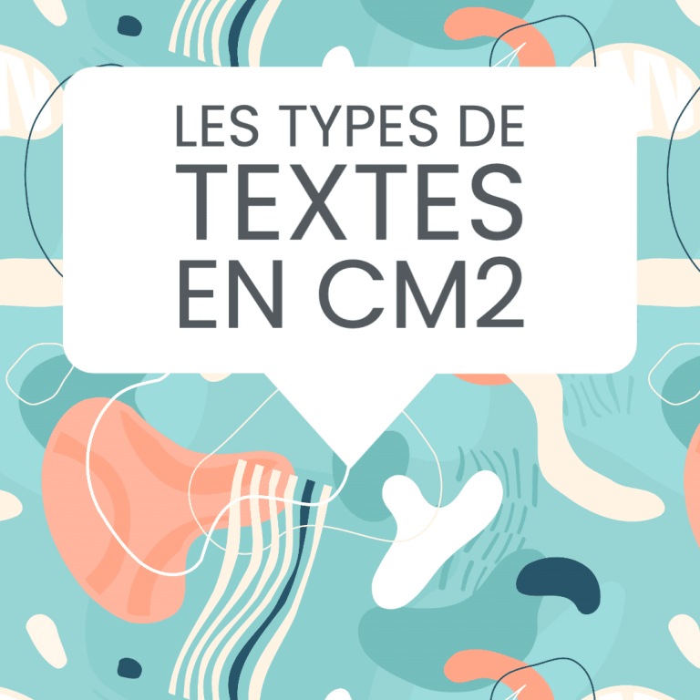 types de textes CM2
