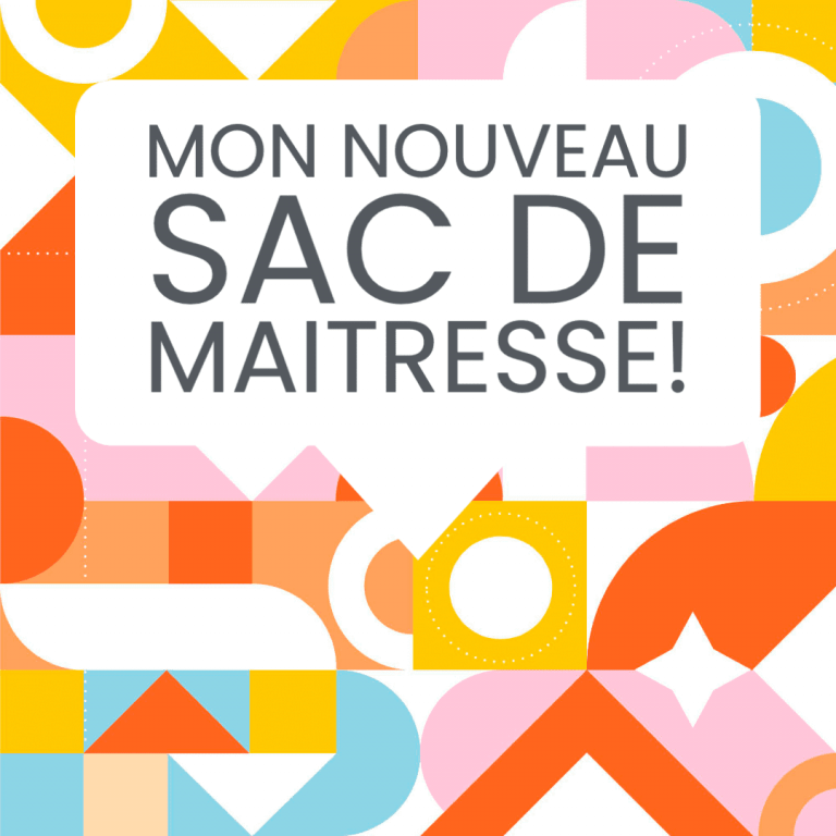 mon nouveau sac de maitresse