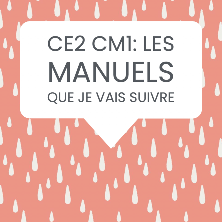 CE2 CM1 manuels
