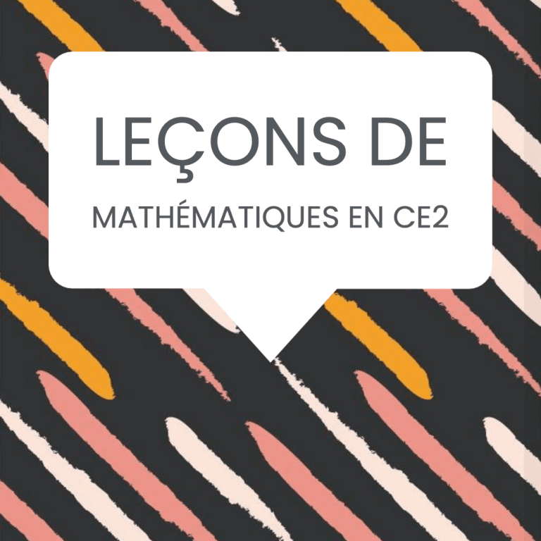 leçons mathématiques CE2