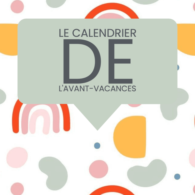 calendrier avant vacances
