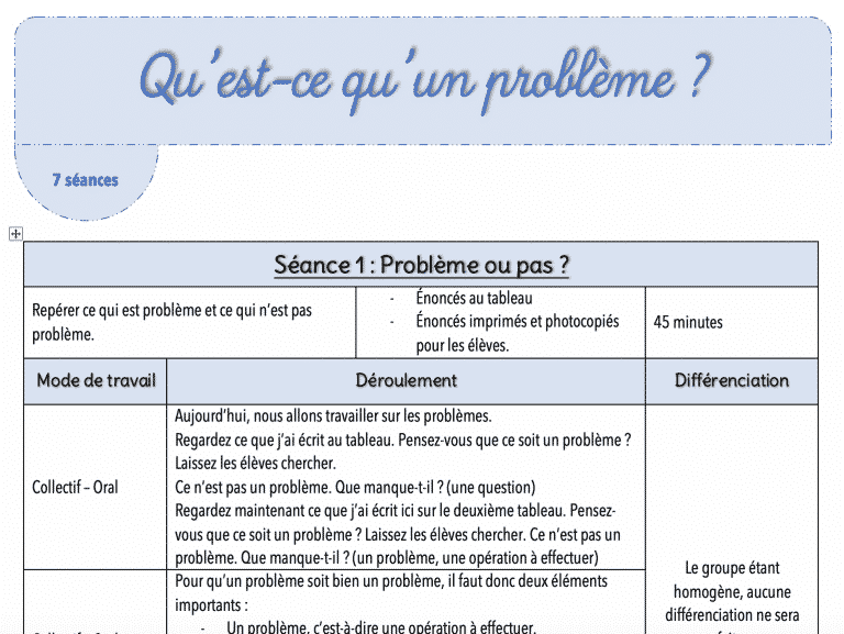 Résolution de problèmes