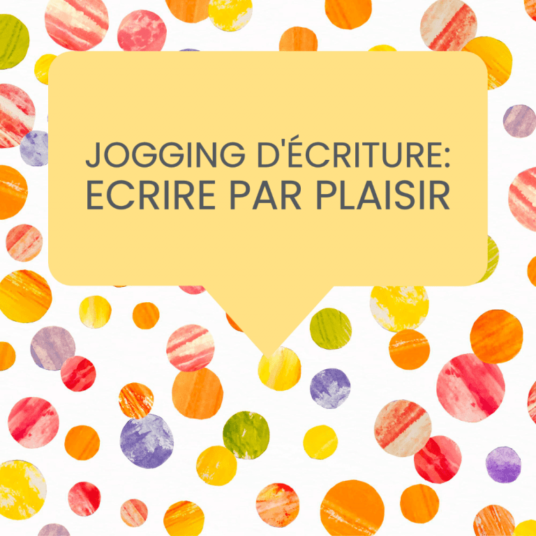 jogging d'écriture plaisir