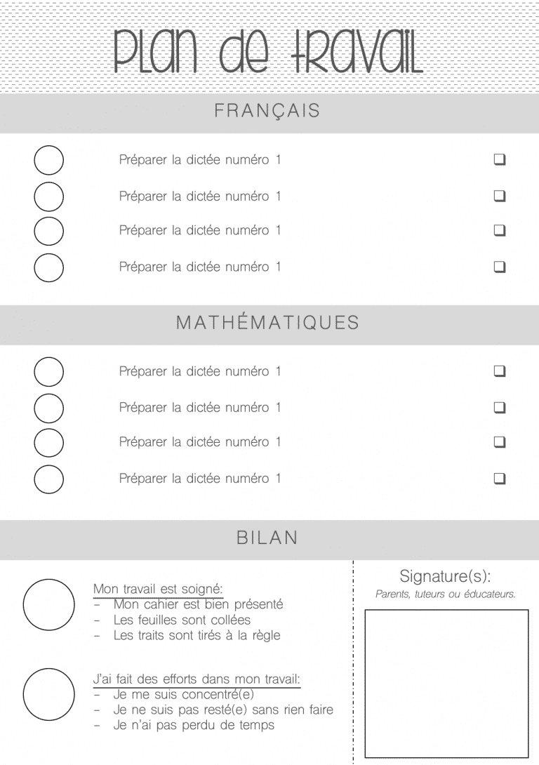 Différencier grâce au plan de travail
