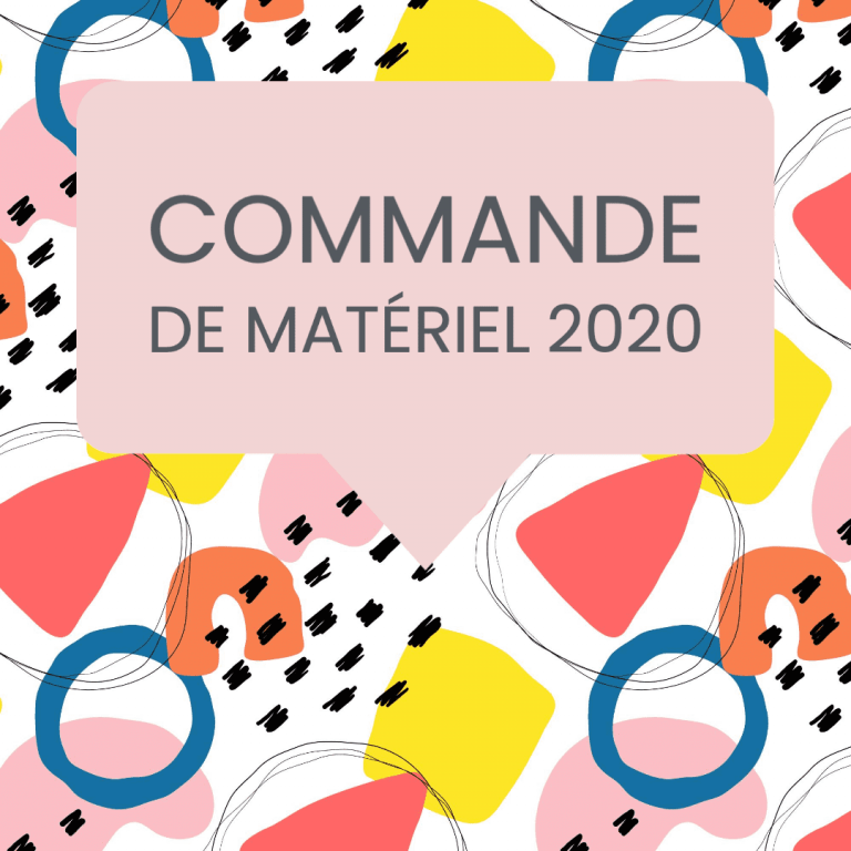 commande matériel 2020