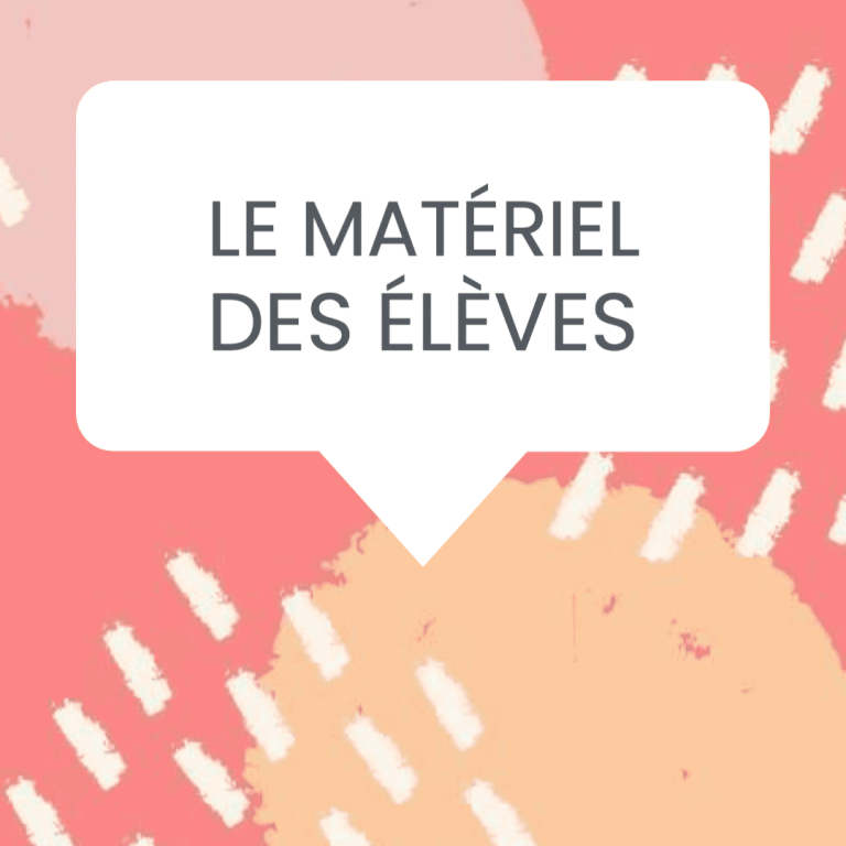 matériel élèves