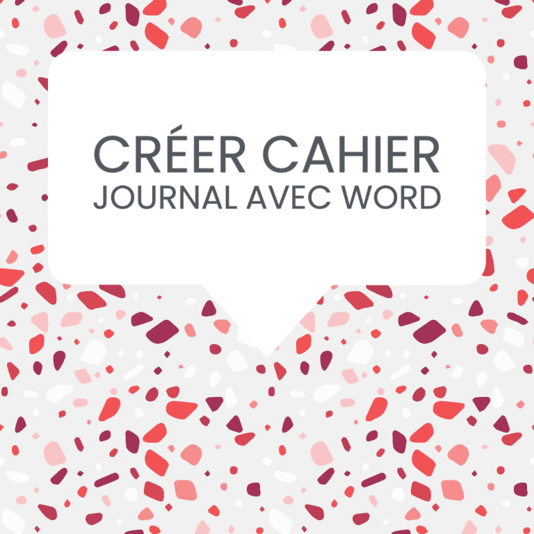 cahier journal word