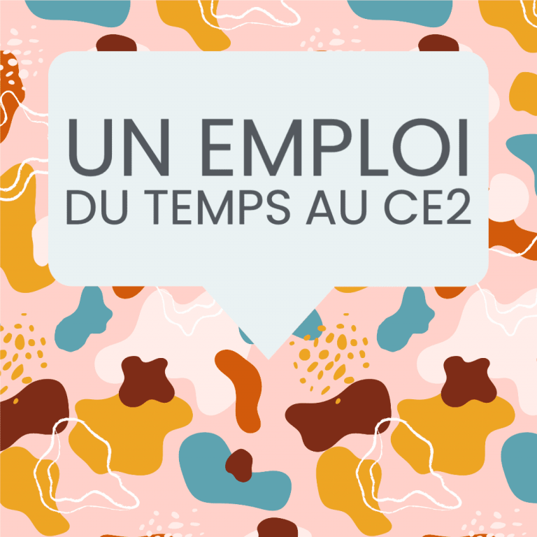 emploi du temps CE2