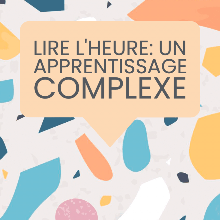 lire l'heure apprentissage complexe