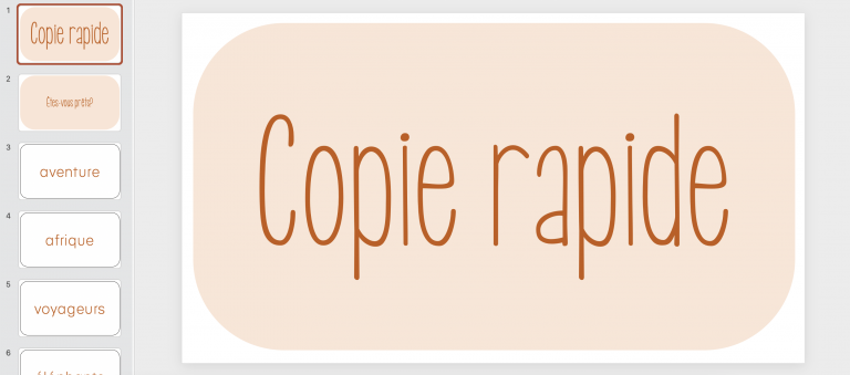Copie rapide