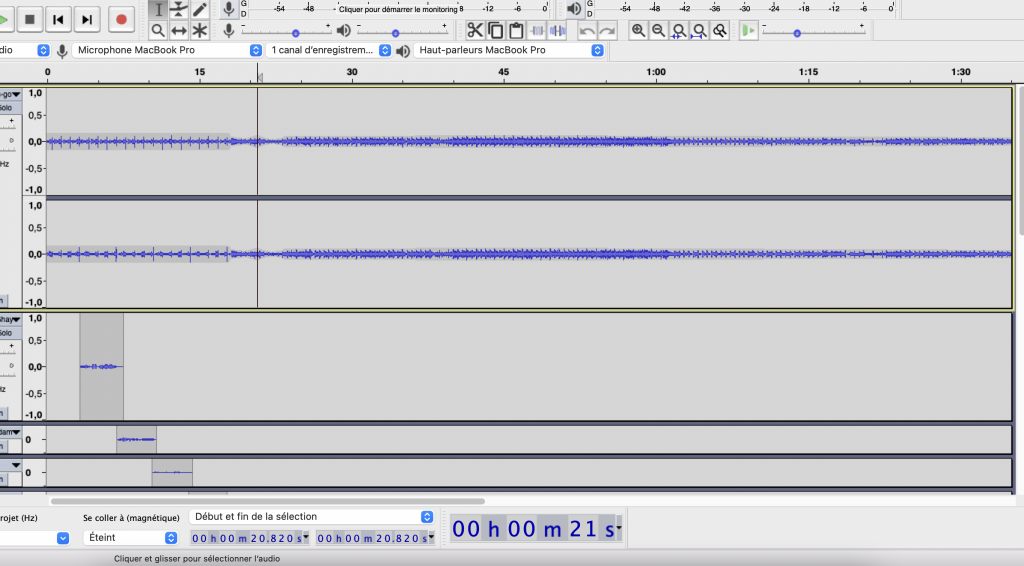 Enregistrer chanson audacity