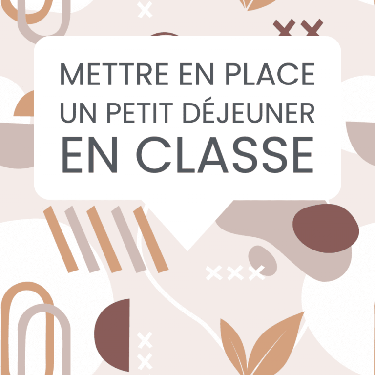 petit déjeuner classe