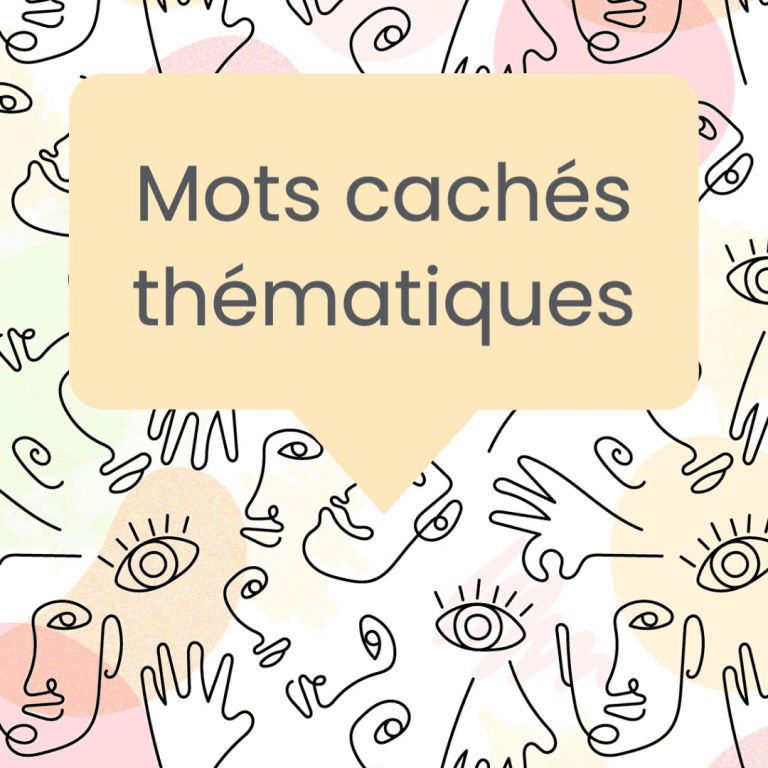 mots cachés thématiques