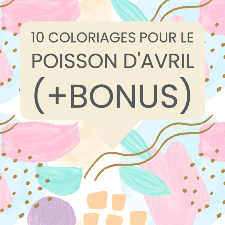 coloriages poisson avril ecole