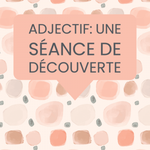 adjectif séance découverte