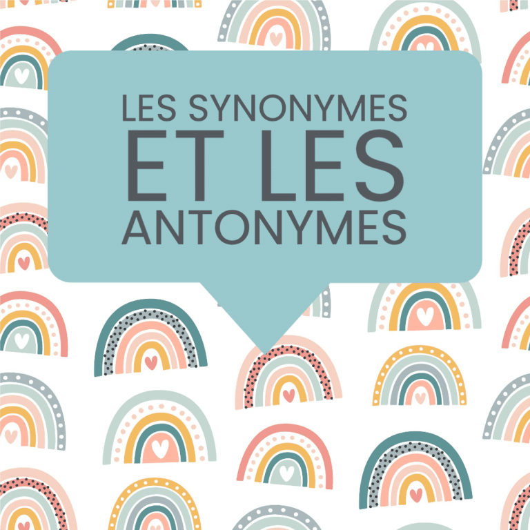 synonymes antonymes