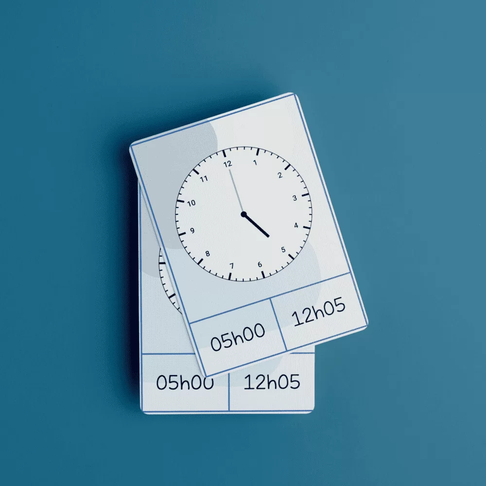 Cartes à tâches - Les heures – Image 2