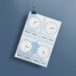 Cartes à tâches - Les heures