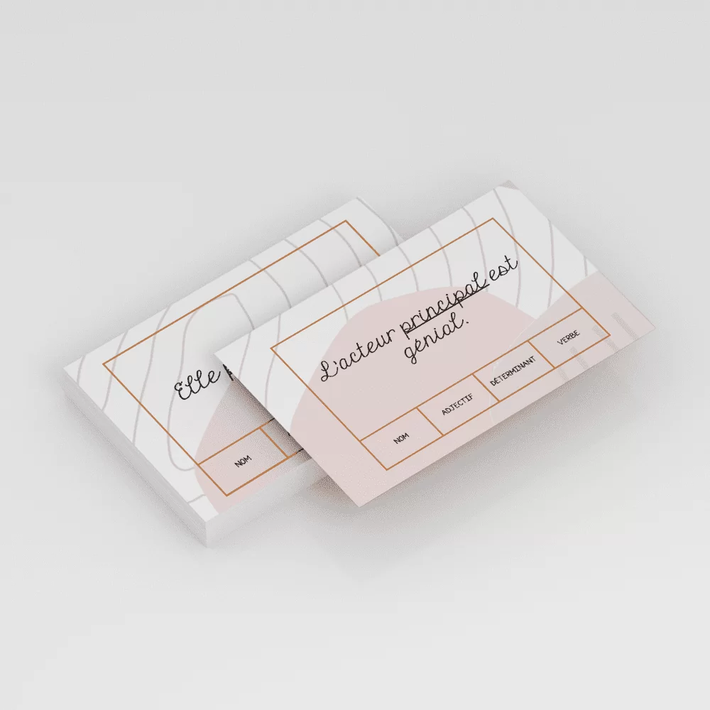 Cartes à tâches - Classe grammaticale – Image 2