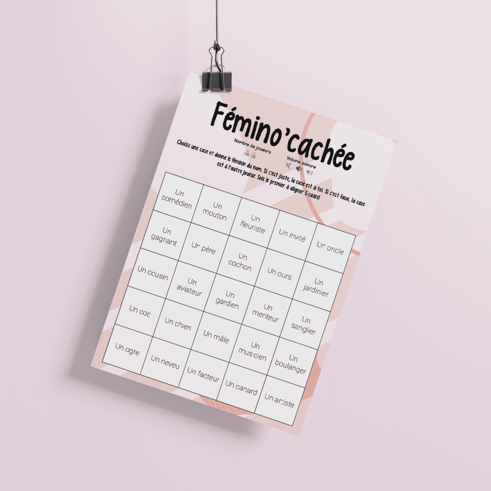 Fémino'cachée - Féminin des noms