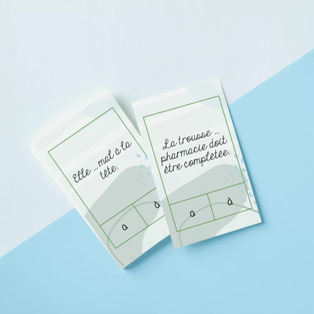 Cartes à tâches - a/à – Image 2