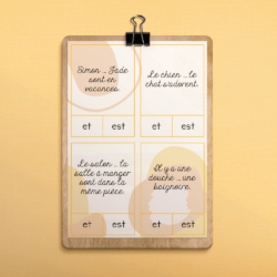 Cartes à tâches - et/est