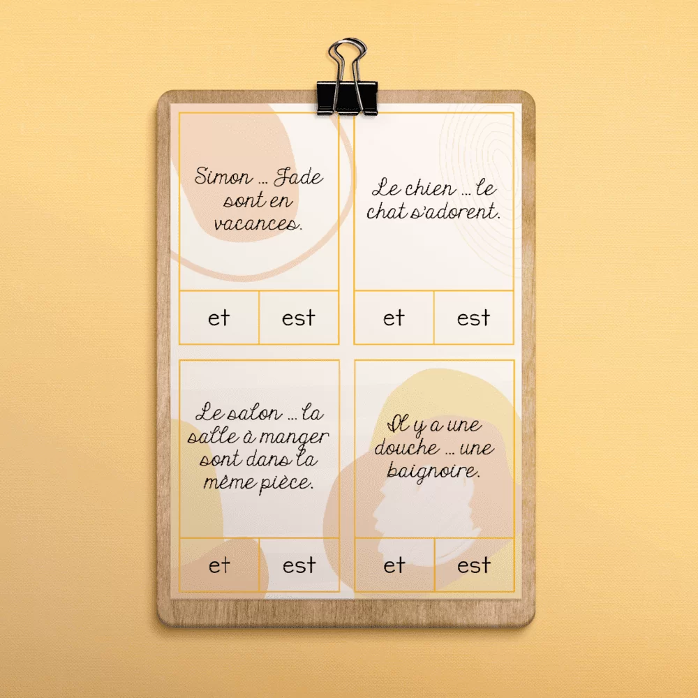 Cartes à tâches - et/est