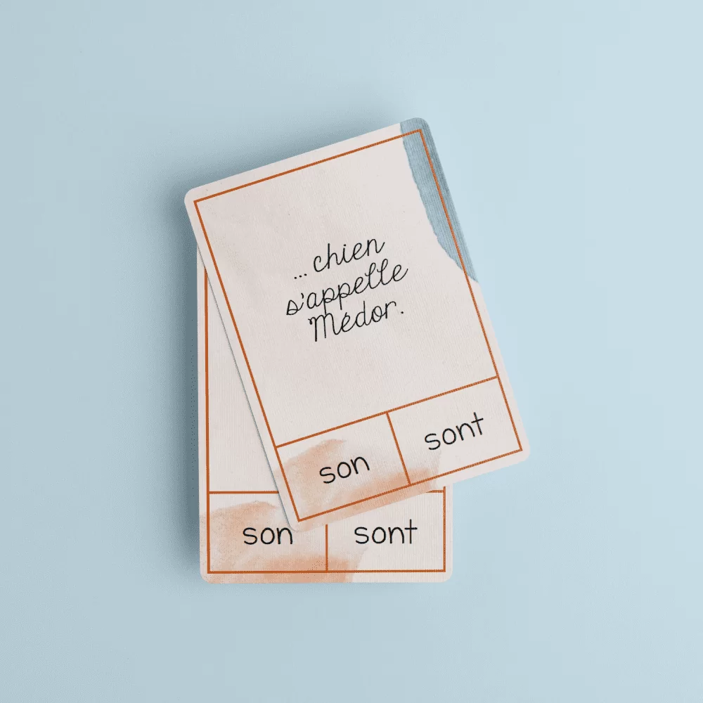 Cartes à tâches - son/sont – Image 2