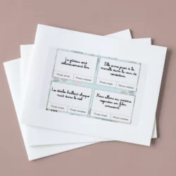 Carte à tâches - Phrases simples et phrases complexes