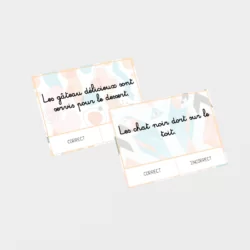 Cartes à tâches - Le groupe nominal