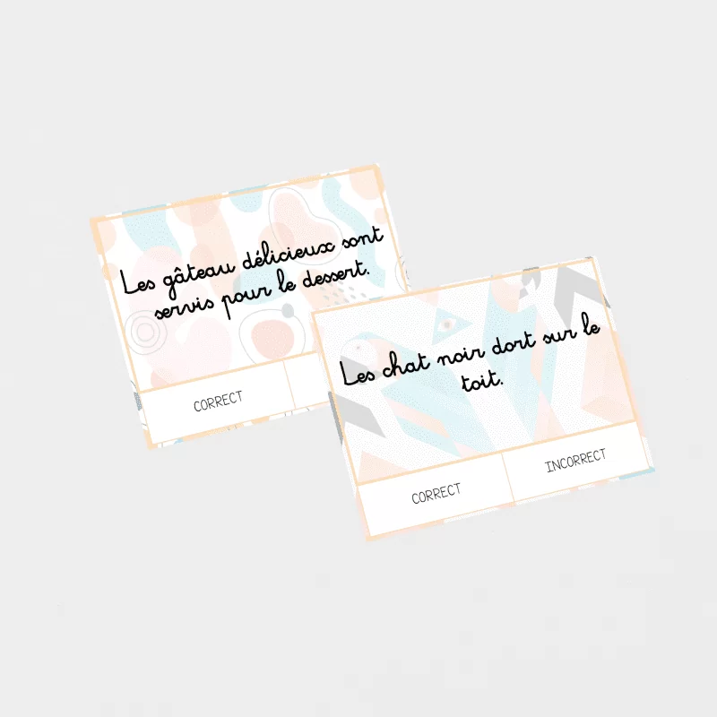 Cartes à tâches - Le groupe nominal