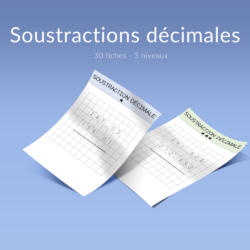 Les soustractions décimales