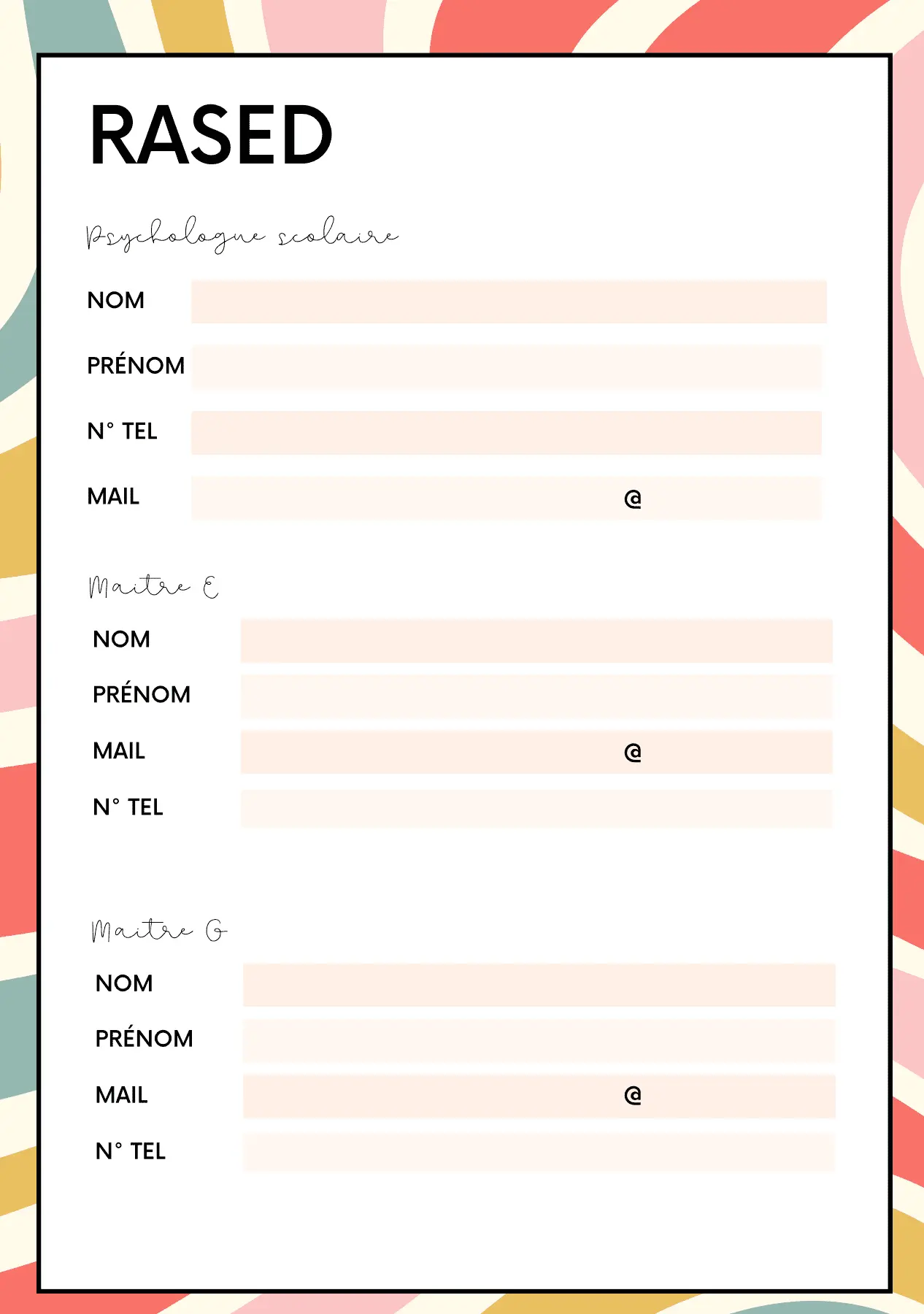 Cahier de la maitresse 2024/2025 – Image 4