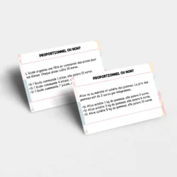 Proportionnel ou non?