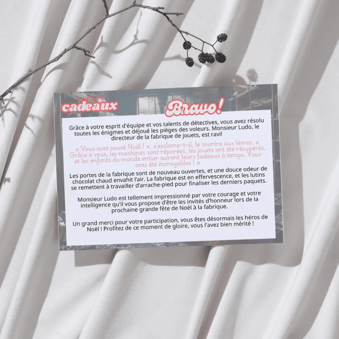 Escape-Game - La Fabrique de Cadeaux – Image 6