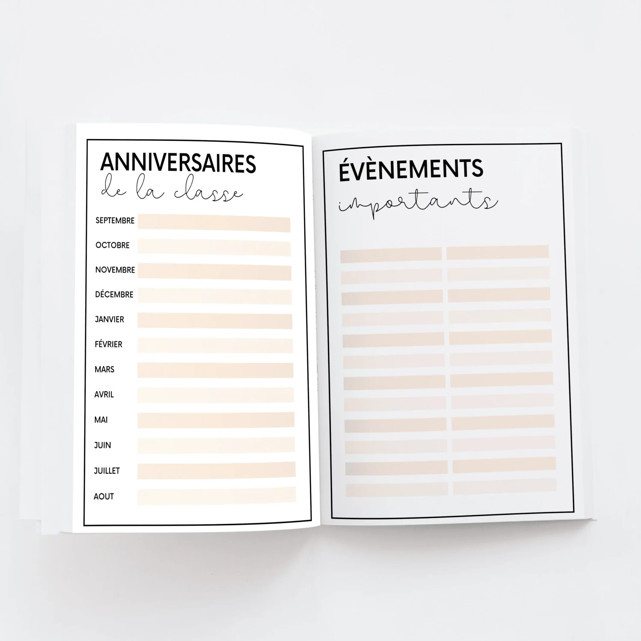 Cahier de la maitresse 2026/2027 – Image 6