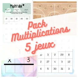 Pack - 5 jeux sur les multiplications