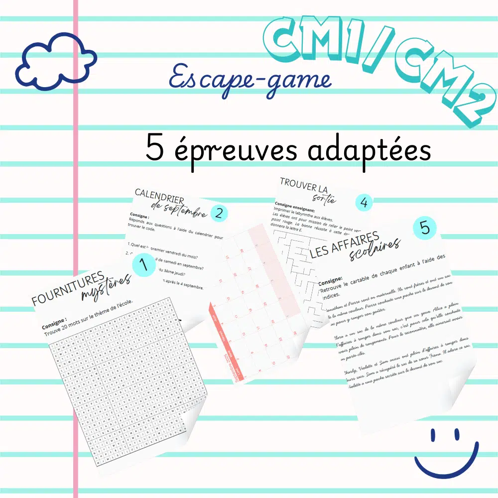 Escape-Game - Back to School - CM1/CM2 – Image 2