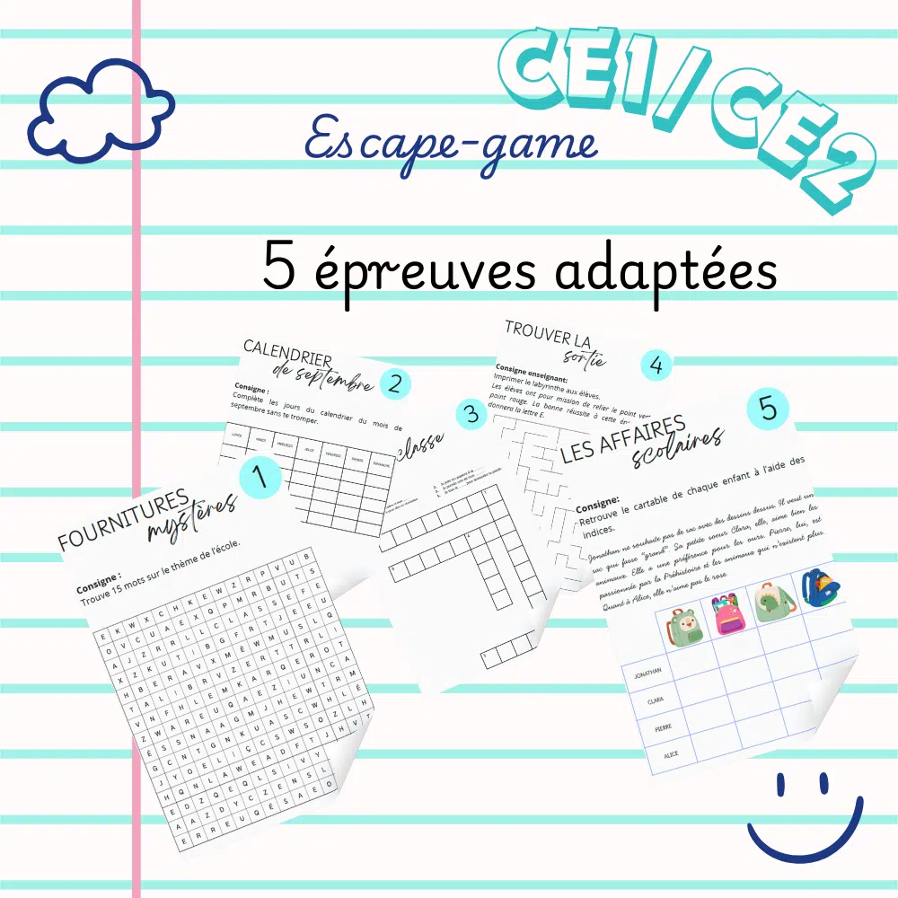 Escape-Game - Back to School - CE1/CE2 – Image 2